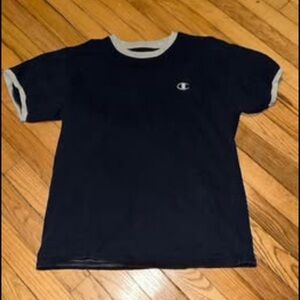 Champion Cotton Classic Navy Blue T-Shirt